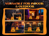 2pcs 3ft Halloween Collapsible Pumpkin Decorations 150 LED Lights 08723642