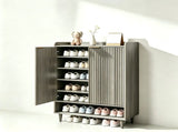 ()2 Cabinet Doors with Top Railing and 1 Row of Shelves for Shoe Cabinets 54853335