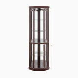 Corner Lighted Curio Cabinet Corner Glass Cabinet Lighted Curio Cabinet Corner Display Case for W2275P194425
