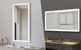 48x24 inch LED Bathroom Vanity Mirror Wall Mounted Adjustable White/Warm/Natural Lights Anti-Fog W70832310