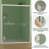 56-60"x70" Aluminum Frame Double Sliding Shower Door,Bypass Bathroom Sliding Door with Premium 5/16" W2011P293283