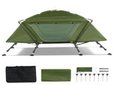 Collapsible camping tent with an integrated cot 53386816