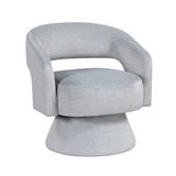 ZNTS Modern Luxury Swivel Accent Chair 1pc Gray Velvet Upholstery Solid Wood Stylish Home Furniture B011P283813