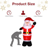 ZNTS 8ft with 4 String Lights Inflatable Garden Santa Claus Decoration 17564043