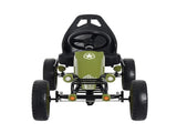 Green Adjustable Seat Pedal Go Kart Kids Ride On for Outdoor Lawn Activity 3-6 Year Old 01530856