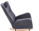 Teddy Upholstered Nursery Rocking Chair for Living Room Bedroom W2069P174789