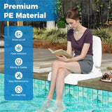 Outdoor swimming pool chairs with folding function-White 94449115