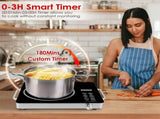 3500W Electric Single Burner Cooktop 110V - Rapid Heating Hot Plate with 4 Preset Modes 11568545