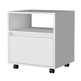 White 1-Drawer Nightstand B062P175808