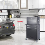 Tool Chest, 8-Drawer Rolling Tool Storage Cabinet with 2 in 1 Detachable Top Tool Box, Liner, W2660P272882