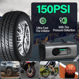 Newest 8 in 1 Portable Car Jump Starter with Air Compressor, Car dual-use wireless Vacuum Cleaner 00508674