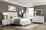 Antique White Finish Nightstand with Drawers Modern Bedroom Furniture 1pc B011P286903