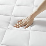 Overfilled Deep Pocket Mattress Pad White King B035P268151