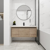 48 Inch Bathroom Cabinet With Sink,Soft Close Doors and Drawer,Float Mounting Design,48x18 W99984814