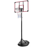 ZNTS Portable Basketball Hoop System Stand Height Adjustable 7.5ft - 9.2ft with 32 Inch Backboard and 18664402