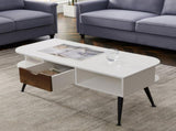 White Coffee Table for Living Room 23540126