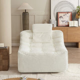 360 Oversize swivel Glider Chair with switchable head pillow and waist pillow , comfortable W2357P261767