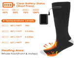 Electric Heated Socks for Men Women Battery Powered Heated Socks Rechargeable Feet Warmer with 4 06789524