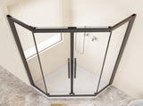 Neo-Angle Sliding Shower Enclosure 36"x72", 1/4" Clear Tempered Glass Diamond Shaped Shower Door, W3048P469292