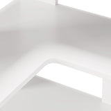 ZNTS FCH 5-layer L-shaped corner display rack particle board 60*60*165cm white 73137996