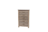 ZNTS Natural Finish Striking Wooden 1pc Chest Of Drawers Storage Bedroom Furniture Rustic Gray Oak / B011P193967