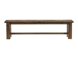 Classic Transitional Design Bench 1pc Solid Rubber Wood Dining Furniture Burnished Brown Finish B011P262326