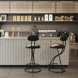 Bar Stools Upholstered Counter Height Barstools for Kitchen Island Set of 2 Modern PU Leather Dining W1757P167845