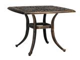 21.3inch Square Garden Cast Aluminum Table Bronze 03214144