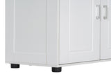 Tall and Wide Bathroom Floor Storage Cabinet, Bathroom Storage Unit, Freestanding Cabinet with 4 86567024