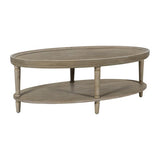 Oval Coffee Table with Shelf B035P256574