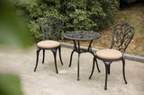 Best seller Products 3-Piece Outdoor Rust-Resistant Cast Aluminum Patio Bistro Set with cushion W640P250974