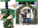 240*40*260cm 1860 Branches PVC Christmas Arch Holiday Arch Decoration Green 47929880
