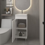 Waterford Vanity Sink, Bathroom, White B092P329251