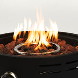 15 inch Outdoor Portable Propane Fire Pit, Tabletop Fire Pit with Quick Connect Regulator W853P232639