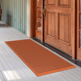 Red Rubber Floor Mat 90x150x1 cm Anti-Fatigue & Durable 62612919