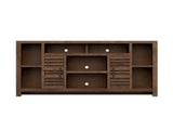64 inch TV Stand Console for TVs up to 70 inches, No Assembly Required, Whiskey Finish B108P160188