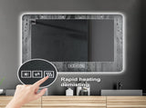 Bathroom Mirror with Led Lights Front and Backlit, Anti-Fog Lighted Vanity Mirrors for Wall Mounted, W2071P172692