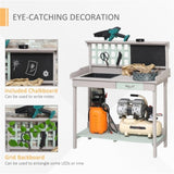 Garden Work BenchOpen Shelf Storage 66780320