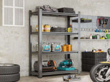 4-Tier Adjustable Metal Shelf, For Garage, Shed, Supermarket, Living Room, Multi-Purpose 05707315