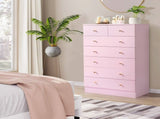 Modern Simple 7-Drawer Dresser Pink 34426595