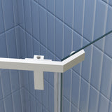 Pivot shower door, with 1/4" tempered glass , 34.75 in. x 72 in. Frameless Neo-Angle Pivot Shower W2122P228620