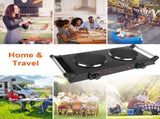 2000W Dual Burner Electric Hot Plate, 5 Temperature Settings , Portable Countertop Stove 15086821