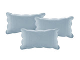 6 Piece Reversible Scalloped Edge Daybed Cover Set Blue Daybed B035P266681