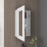 Juno 25.7" H x 15.7" W Narrow Mirror Medicine Cabinet, One door with Three interior Shelves for B070P242486
