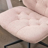 Cross Legged Chair with Flip-up Armrests, Cross Legged Office with Wheels, Comfy Swivel 33583176