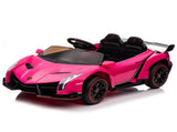 Lamborghini Poison Small Dual Drive 12V 4.5AH with 2.4G Remote Control Sports Car Pink 61417908