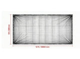 90% Sun Shade Cloth 10x12 ft, 140 GSM HDPE Pergola Shade Cover with Stainless Steel Grommets, 95301188