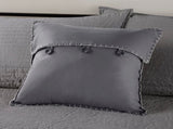 6 Piece Reversible Plaid Daybed Cover Set Grey Daybed B035P266680