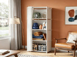 5 Tier Storage Cabinet Closet Organizer with PEVA Curtain, Galvanized Steel Frame, 48.9 H x 15.4 81429977