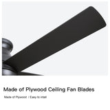 52" Low Profile Ceiling Fan with Lights W1367P185623
